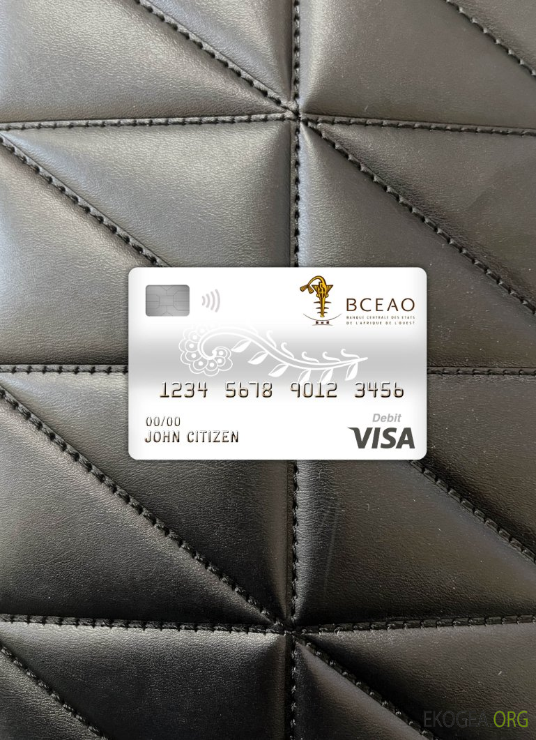 Burkina faso, la banque centrale des États de l'Afrique de l'ouest, carte de débit visa, photolook ,